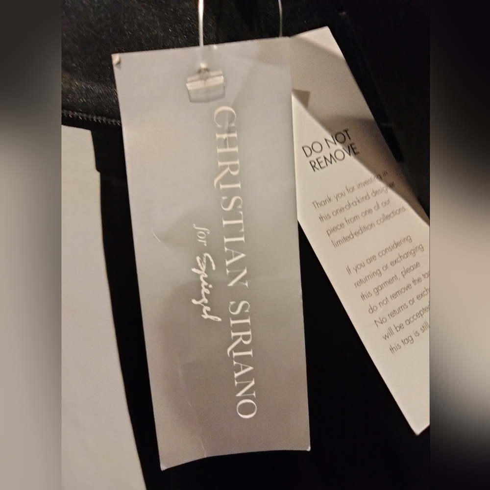 NWT Christian Siriano black mini dress - Picture 5 of 10